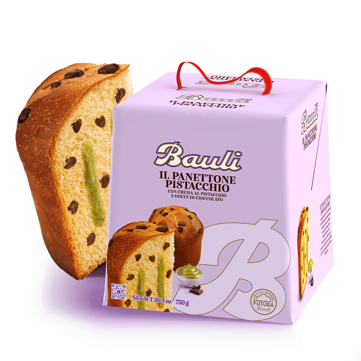Bauli Panettone Pistacchio e Cioccolato 750 Gr.